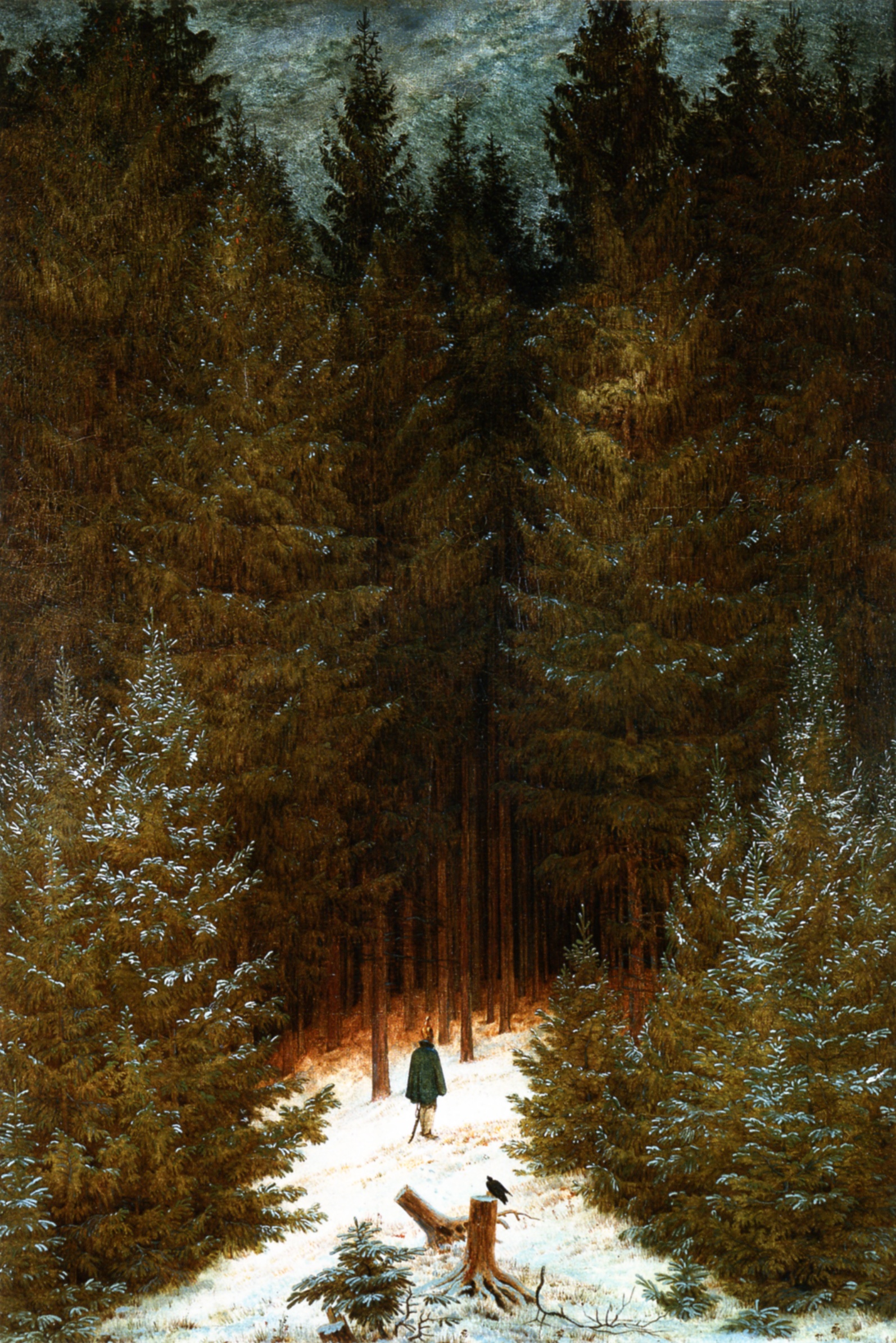 Caspar David Friedrich - "The Chasseur in the Forest" (1814)