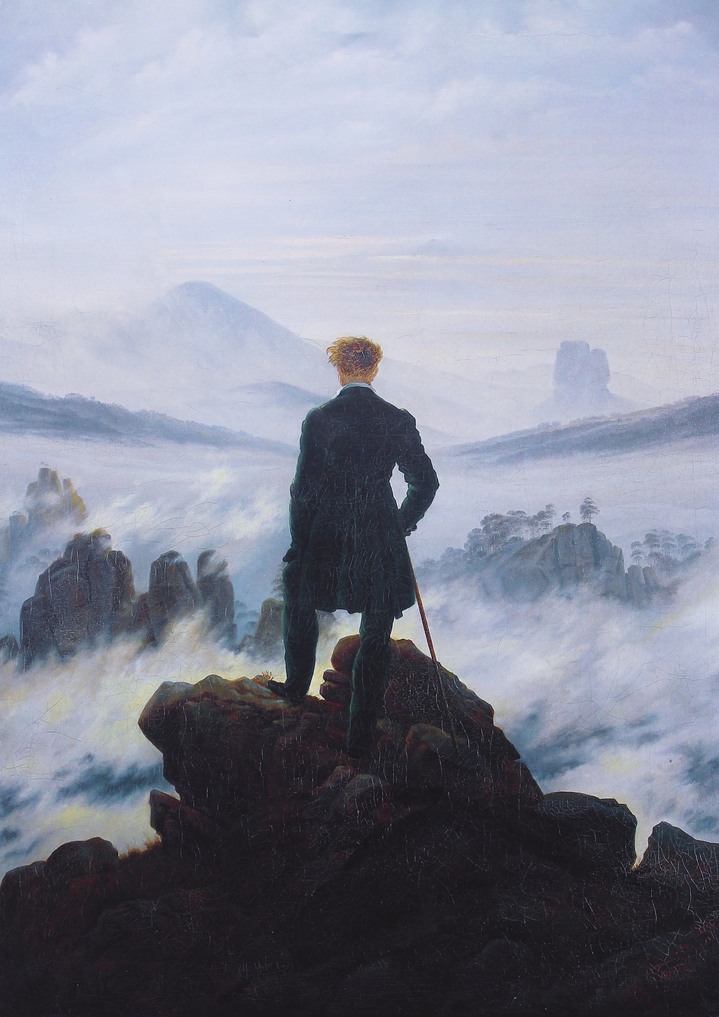 Caspar David Friedrich - "Wanderer Above the Sea of Fog" (1818)